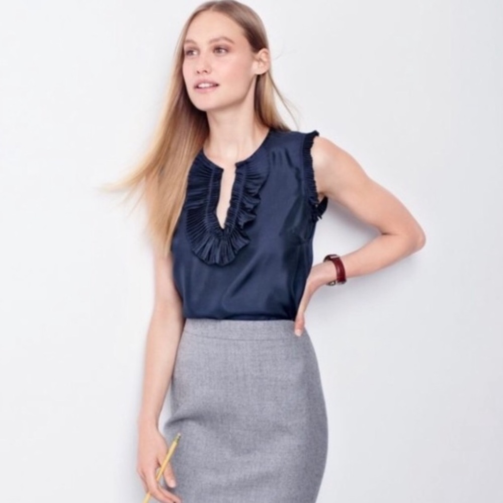 J. Crew Margot silk blouse